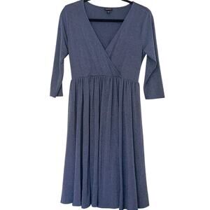 torrid Blue Heather Wrap Midi Dress